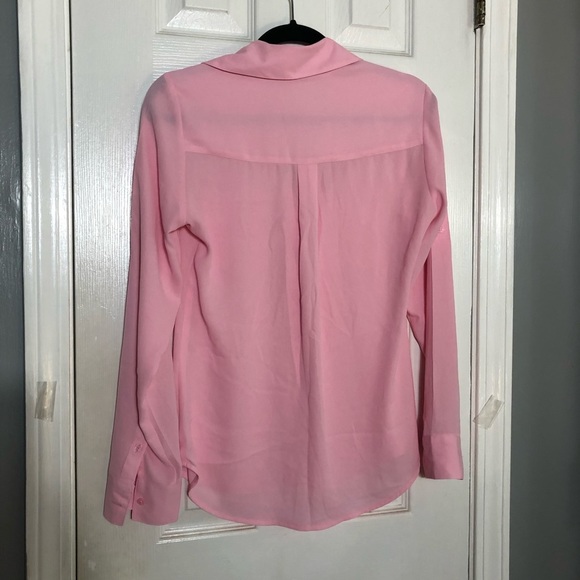 Lightweight Light Pink Button Down Blouse - Picture 2 of 6